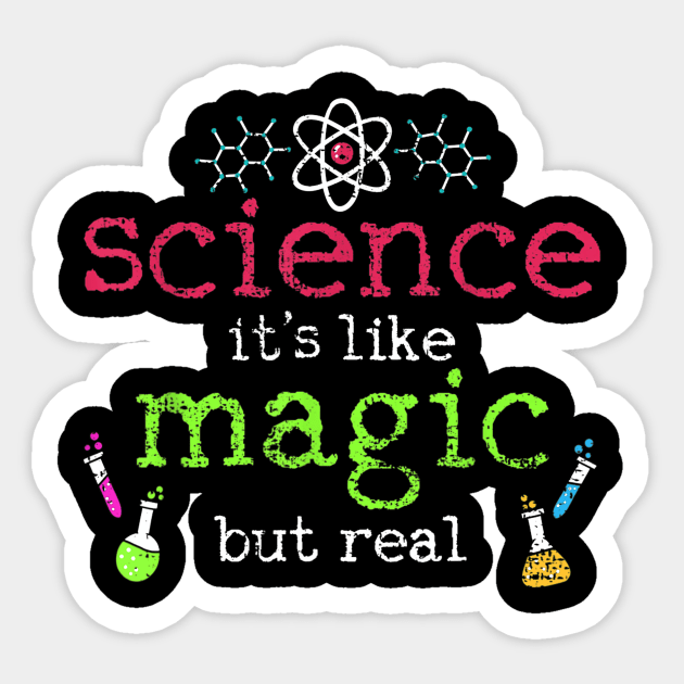 Science Is Magic Student Teacher Vintage Gift Sticker by Sharilyn Bars